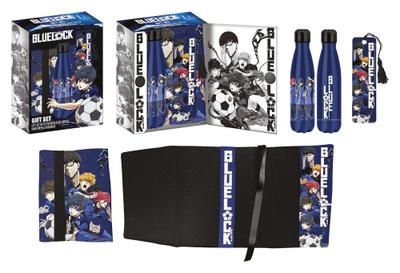 Preorder: Bluelock Steel Bottle, Sticker, Book Cover Gift Set Blue — zdjęcie 2
