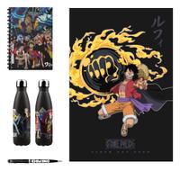 Preorder: One Piece Aluminum Bottle, Notebook, Blanket, Pen Gift Set