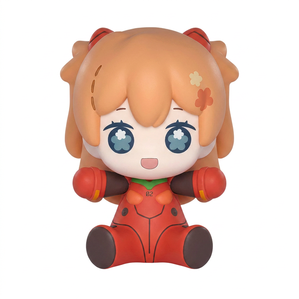 Figurka - Asuka Shikinami Langley/Neon Genesis Evangelion: Rebuild of Evangelion (Huggy Good Smile Chibi) Plugsuit Ver.