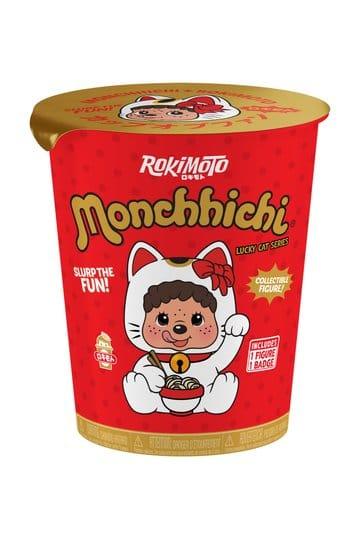 Preorder: Monchhichi Rokimoto Figure Cup of Fun Lucky Cat Series Blind Box Display (6) — figurka z tyłu
