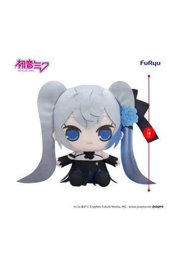 Preorder: Hatsune Miku Kyurumaru Big Plush Figure Blue Rose 28 cm — figurka z tyłu