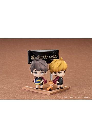 Preorder: Haikyu!! Qset+ Mini Figures 2-Pack Atsumu Miya & Osamu Miya 8 cm — figurka z tyłu
