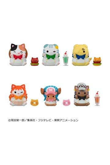 Figurka Preorder: One Piece Mega Cat Project Mini Figures NyanPieceNyan! Diner! 3 cm Blind Box Display (6)