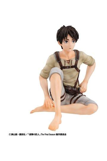 Preorder: Attack on Titan G.E.M. Series PVC Figure Eren Yeager Palm Size 10 cm — figurka z tyłu