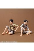 Preorder: Attack on Titan G.E.M. Series PVC Figures 2-Pack Eren Yeager & Squad Captain Levi Palm Size