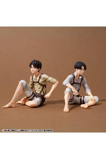 Figurka Preorder: Attack on Titan G.E.M. Series PVC Figures 2-Pack Eren Yeager & Squad Captain Levi Palm Size