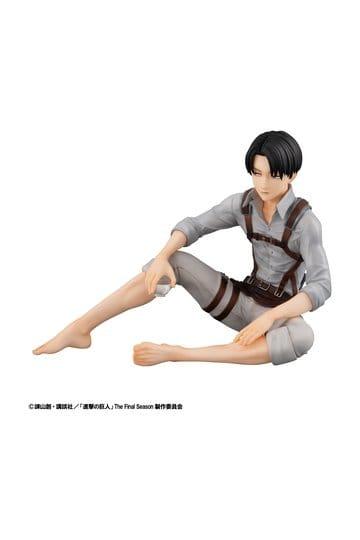 Preorder: Attack on Titan G.E.M. Series PVC Figures 2-Pack Eren Yeager & Squad Captain Levi Palm Size — detal