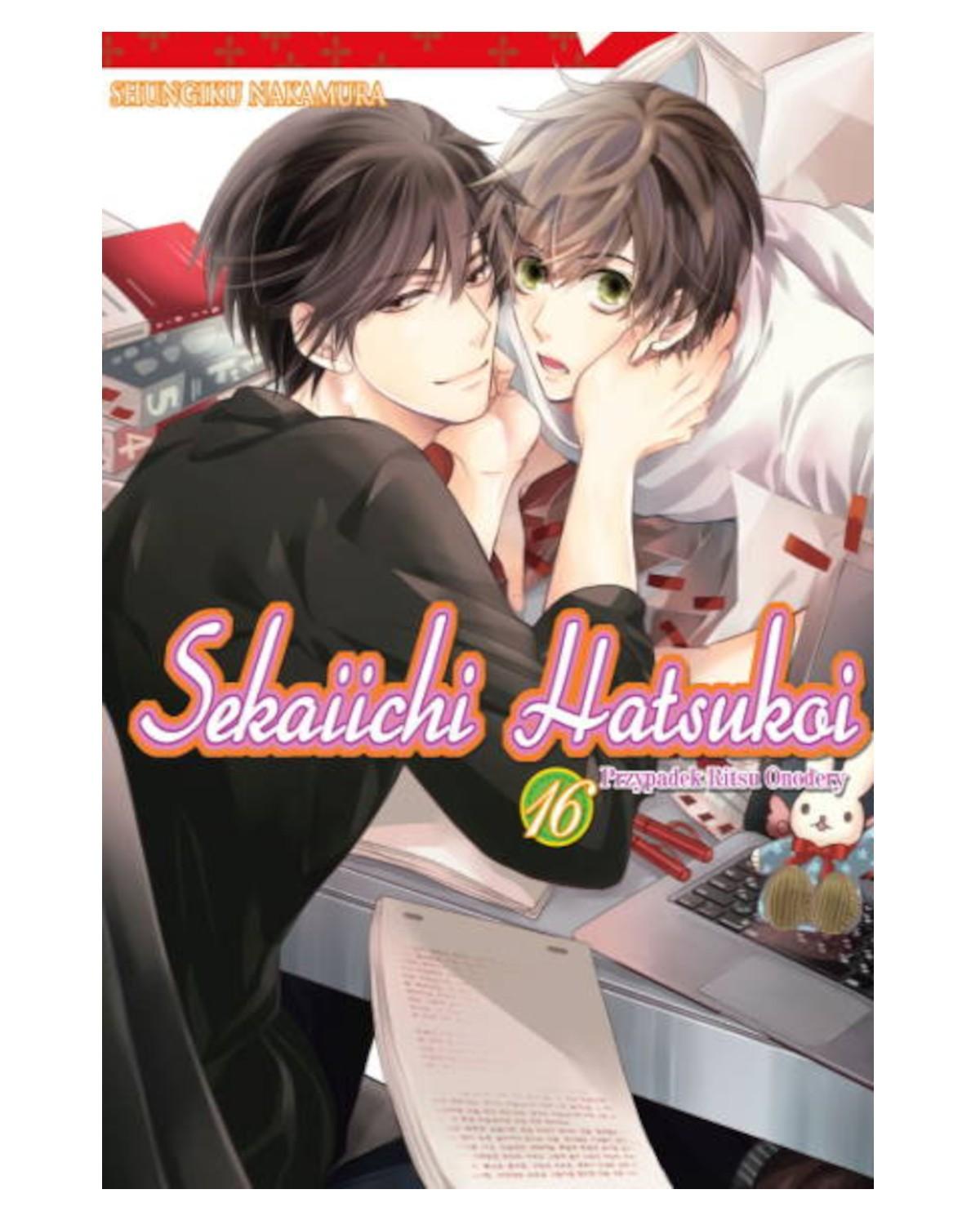 Okładka Sekaiichi Hatsukoi - tom 16