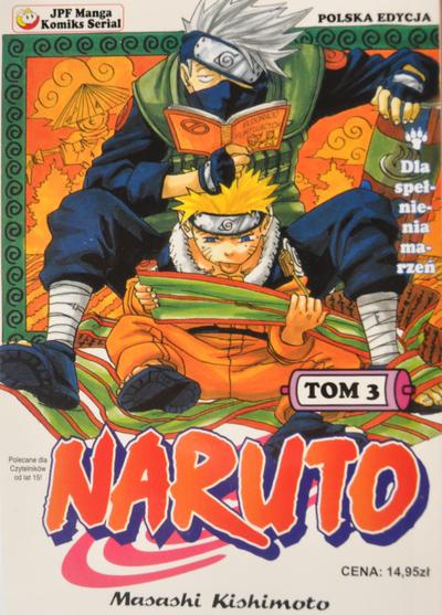 Okładka Naruto tom 3