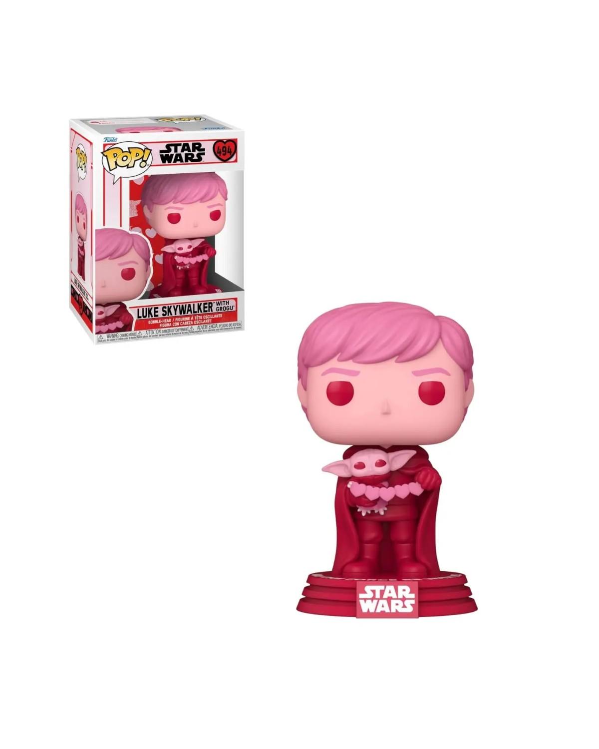 Figurka POP! - Luke Skywalker with Grogu (valentines)
