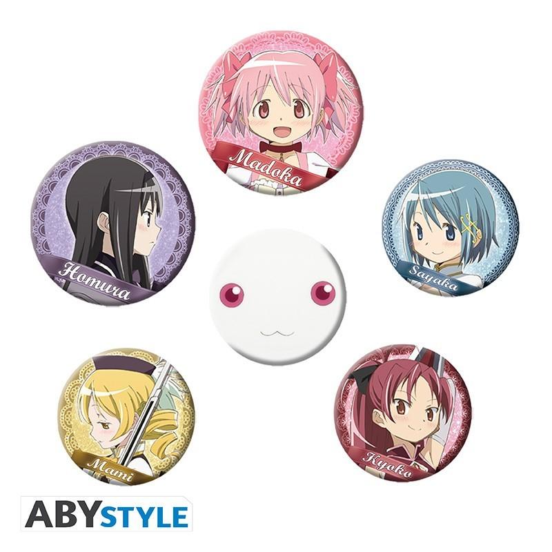 Zestaw przypinek - Puella Magi Madoka Magica (Main Characters)