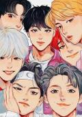 Książka z kolorowankami BTS