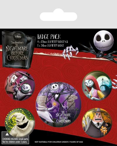Zestaw przypinek - Nightmare Before Christmas Characters