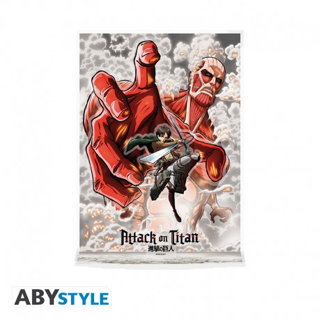 Diorama akrylowa - Eren vs Colossal Titan