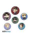 Zestaw przypinek - Attack on Titan (Chibi)