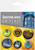 Zestaw przypinek - Doctor Who