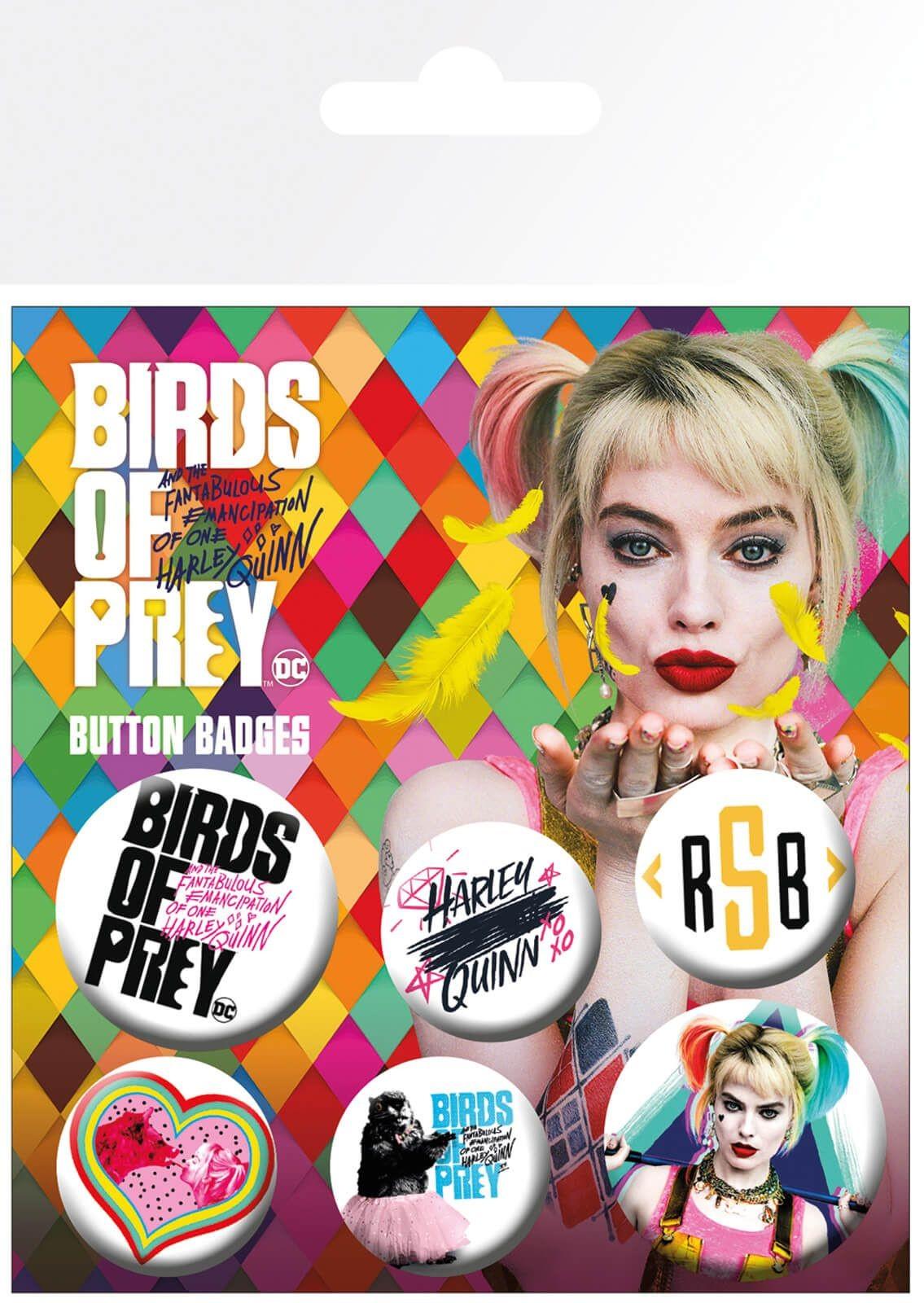 Zestaw przypinek -  Harley Quinn (Birds Of Prey)