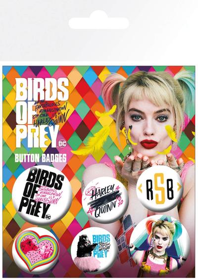 Zestaw przypinek -  Harley Quinn (Birds Of Prey)