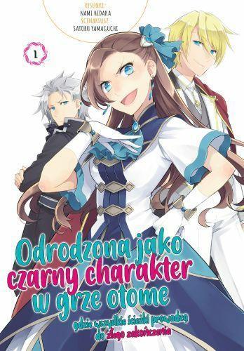 Okładka Odrodzona jako czarny charakter w grze otome - tom 1