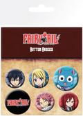 Zestaw przypinek - Fairy Tail