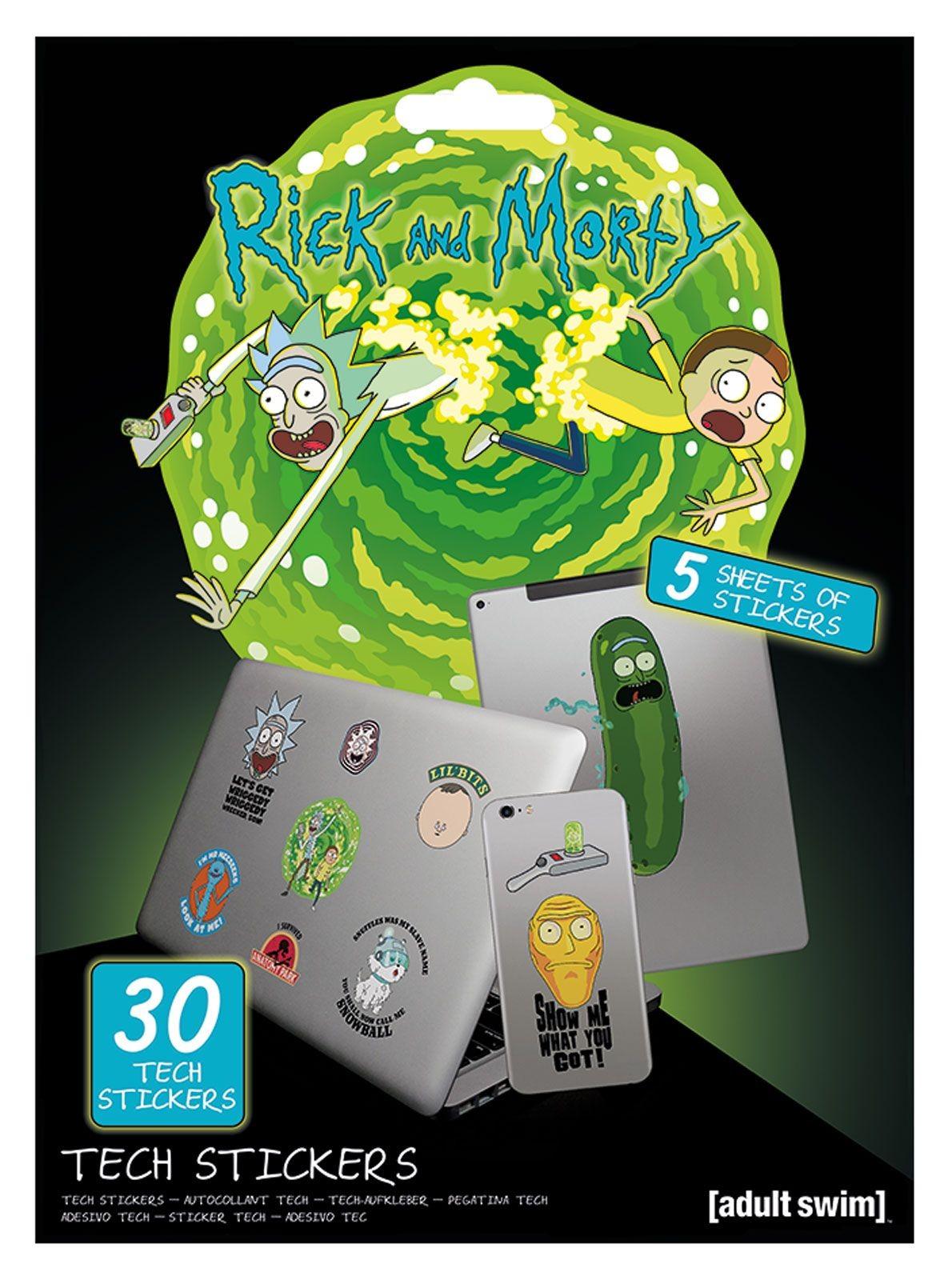 Naklejki na laptopa - Rick and Morty