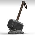 Mjölnir (Thor) - skarbonka 3D