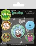 Zestaw przypinek - Rick and Morty