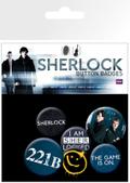 Zestaw przypinek - Sherlock