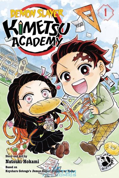 Okładka Demon Slayer Kimetsu Academy - tom 1 (eng.)