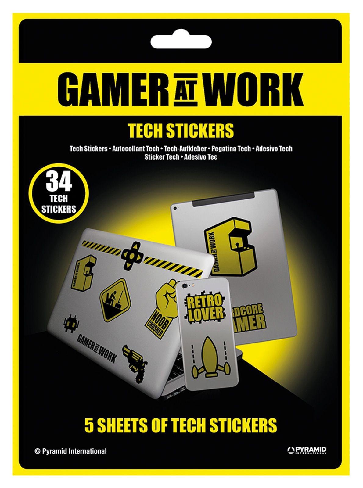 Naklejki na laptopa - Gamer At Work