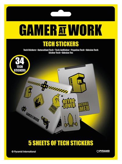 Naklejki na laptopa - Gamer At Work