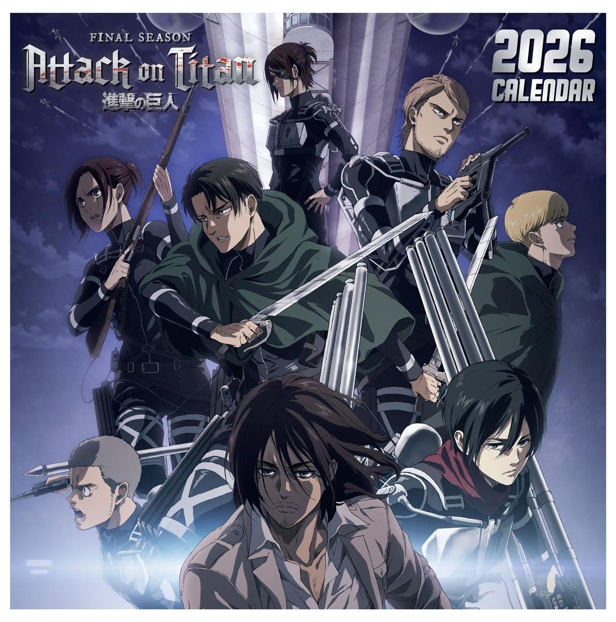 Kalendarz 2026 - Attack On Titan