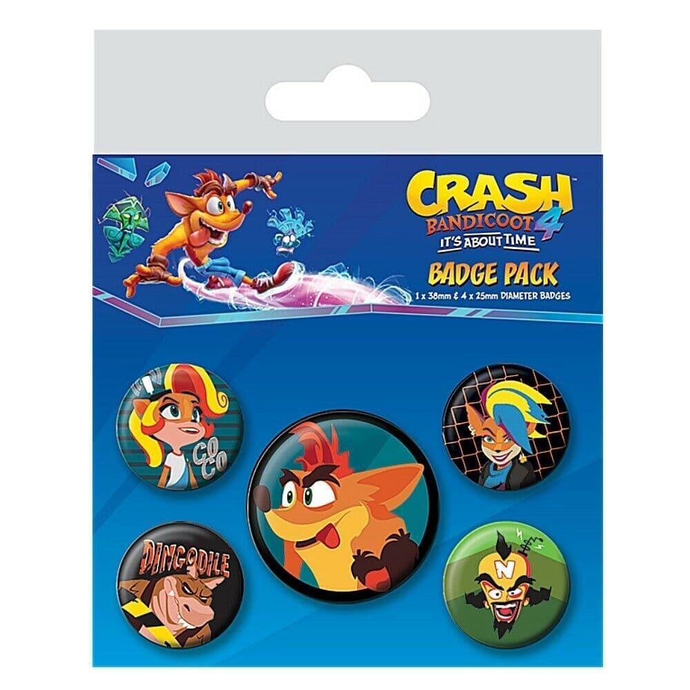 Zestaw przypinek - Crash Bandicoot 4