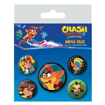 Zestaw przypinek - Crash Bandicoot 4