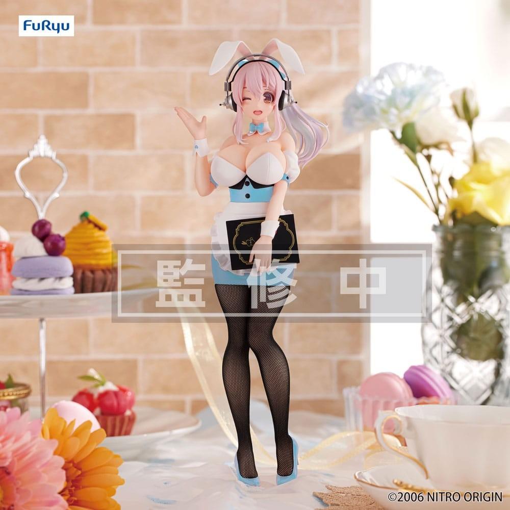 Statuetka - Super Sonico BiCute Bunnies (Waitress Light Blue Color Ver.)