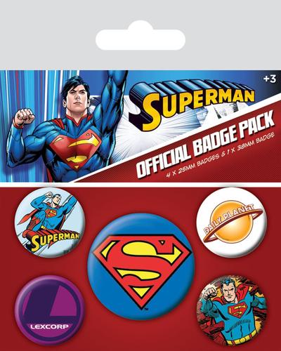 Zestaw przypinek - Superman v2