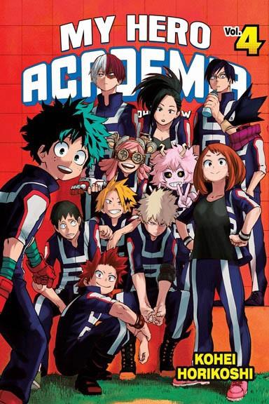 Okładka Boku no Hero Academia tom 4