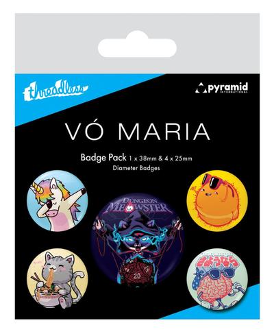 Zestaw przypinek - Vó Maria