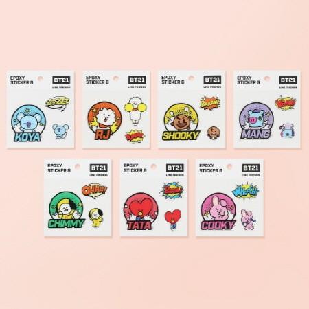 Naklejka BT21 - wersja epoxy (RJ)