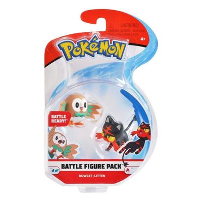 Pokemon Battle Figure 2-pack - Rowlet & Litten