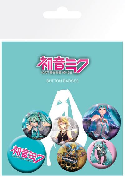 Zestaw przypinek - Miku & Rin (Vocaloid) — zdjęcie 2