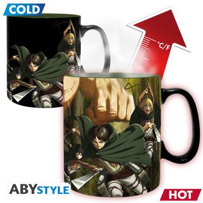 Kubek magiczny - Titan Eren S3 (Attack on Titan) 460ml