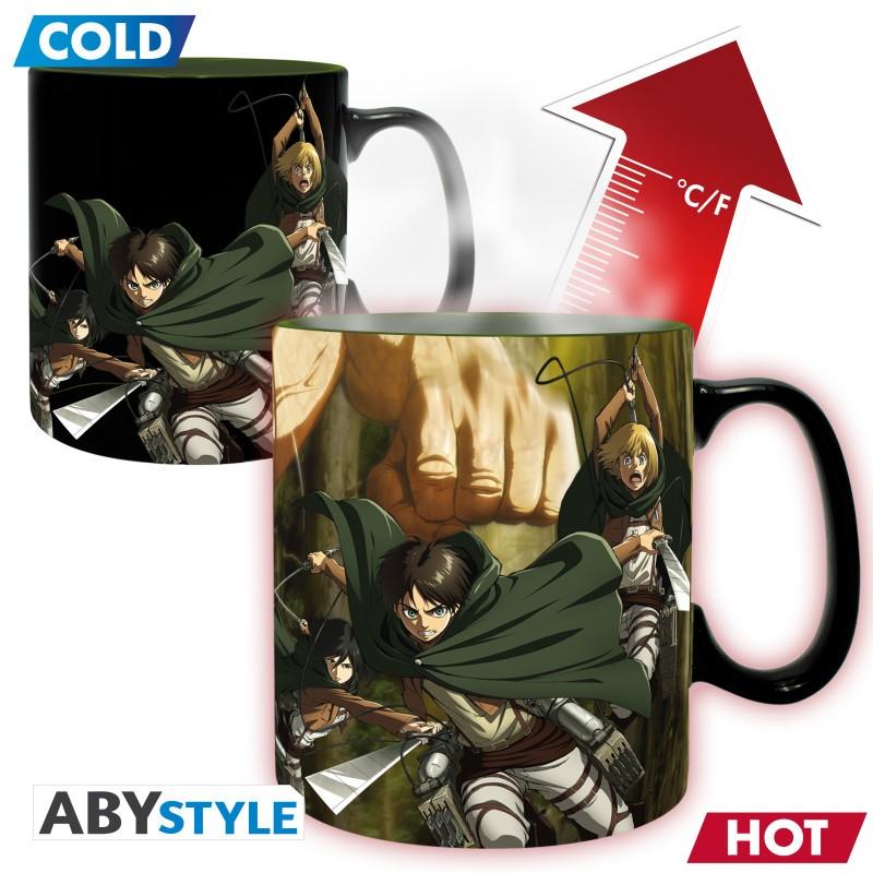 Kubek magiczny - Titan Eren S3 (Attack on Titan) 460ml