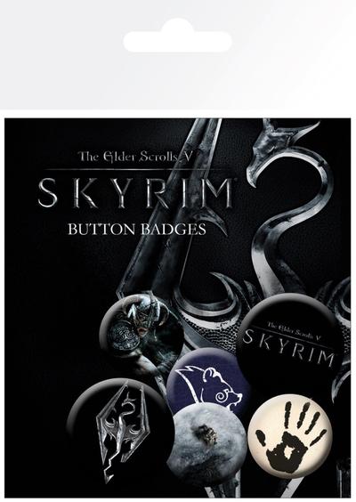 Zestaw przypinek - Skyrim