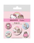 Zestaw przypinek - Hello Kitty x Pusheen