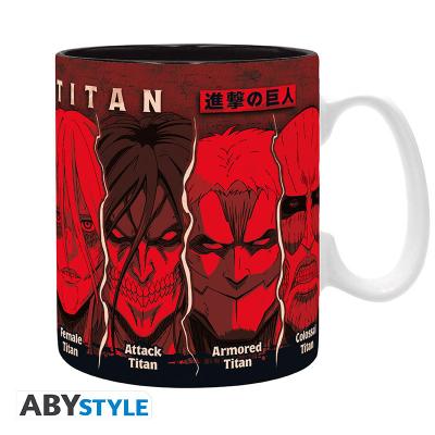 Kubek - Attack on Titan (All Titans) 460ml