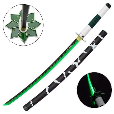 Katana z pochwą - Sanemi Shinazugawa (Zielony LED)