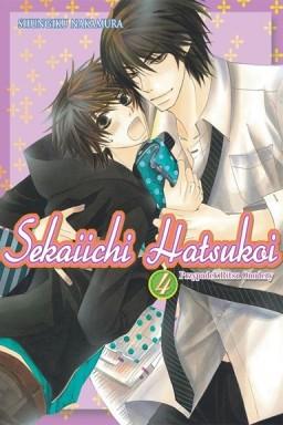 Okładka Sekaiichi Hatsukoi - tom 4