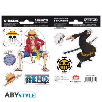 Naklejki- One Piece Luffy/Law