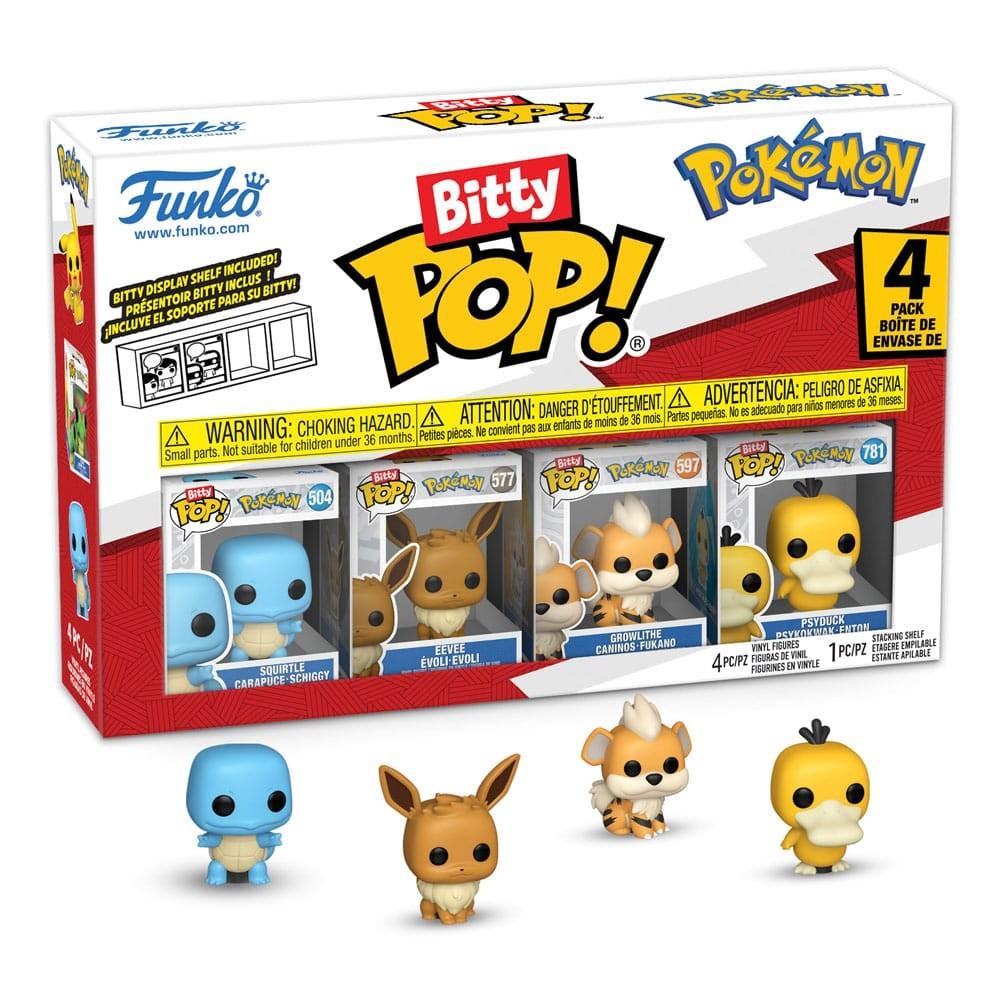Zestaw Bitty POP! - Pokemon (4 szt.) (Squirtle, Eevee, Growlithe, Psyduck)
